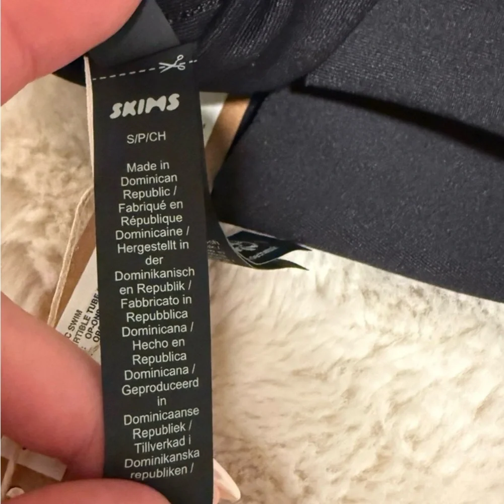 SKIMS Black Convertible Swim Tube Dress Small NWT - Picture 6 of 6